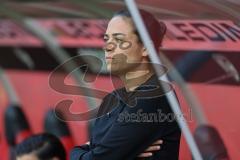 3. Liga; FC Ingolstadt 04 - FC Hansa Rostock; an der Seitenlinie, Spielerbank Cheftrainerin Sabrina Wittmann (FCI)