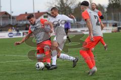 2023_11_12 - Bezirksliga - Saison 2023/24 - TSV Gaimersheim - SK Srbija München - Nicolae Nechita (Nr.19 - Gaimersheim) - Goran Mrdan #20 München - Foto: Meyer Jürgen