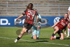 DFB—Pokal 1. Hauptrunde -  Saison 2026/27  - FC Ingolstadt 04 Frauen - 1. FSV Mainz 05 - Der 1:0 Führungstreffer durch Stefanie Reischmann (Nr.24 - FCI Frauen) - jubel - Jenny Beyer (Nr.8 - FCI Frauen) - Foto: Meyer Jürgen