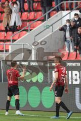 Relegation 1 - FC Ingolstadt 04 - VfL Osnabrück - Dennis Eckert Ayensa (7, FCI) bei den Fans Jubel Tor