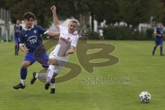 Kreisklasse - Saison 2023/2024 - TSV Großmehring - SV Buxheim - Fabio Münzhuber blau Großmehring - Tobias Schmidt weiss Buxheim - Foto: Meyer Jürgen