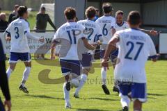 Kreisklasse - SV Hundszell - SV Zuchering - Der 1:0 Führungstreffer durch Tim Liesegang weiss #6 Hundszell - Jubel - Foto: Jürgen Meyer