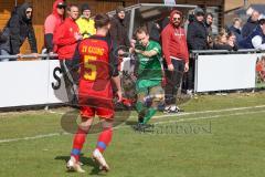 Bezirksliga OBB - Saison 2021/22 -  SV Kasing - Jetzendorf - Simon Oberhauser grün #5 Jetzendorf - Foto: Meyer Jürgen