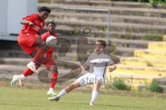 Bayernliga Nord - Saison 2023/24 - FC Ingolstadt 04 II - TSV Abtswind - Michael Udebuluzor (Nr.11 - FCI) - Zelenskiy Egor weiss Abtswind - Foto: Meyer Jürgen