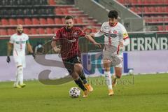 3. Liga - FC Ingolstadt 04 - Hallescher FC - Marc Stendera (10, FCI) Derstroff Julian (7 Halle)