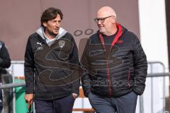 3. Liga; Testspiel; FC Ingolstadt 04 - Borussia Mönchengladbach;  Sportdirektor Ivica Grlic  (FCI) Vorsitzender des Vorstandes Peter Jackwerth (FCI) vor dem Spiel