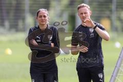 3. Liga; FC Ingolstadt 04 - Neue Trainerin, Wechsel, Trainerwechsel, Cheftrainerin Sabrina Wittmann (FCI) Athletik-Trainer Luca Schuster (FCI)