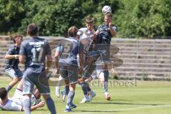 Bayernliga Nord - Saison 2025/26 - FC Ingolstadt 04 II - SV Weiden - Tomislav Bagaric (Nr.5 - FC Ingolstadt II) - Fenninger Christoph grau Weiden - Foto: Meyer Jürgen