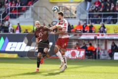 3. Liga; SSV Jahn Regensburg - FC Ingolstadt 04; Max Dittgen (10, FCI) Zweikampf Kampf um den Ball Ballas Florian (4 Jahn)