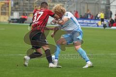 3.Liga - Saison 2022/2023 - TSV 1860 München - FC Ingolstadt 04 - Jesper Verlaat (Nr.4 - 1860 München) - Pascal Testroet (Nr.37 - FCI) - Foto: Meyer Jürgen