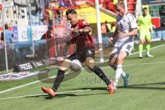 3.Liga - Saison 2022/2023 - FC Ingolstadt 04 -  - SV Waldhof-Mannheim - Dominik Franke (Nr.3 - FCI) - Julian Riedel (Nr.3 - SV Waldhof Mannheim) - Foto: Meyer Jürgen