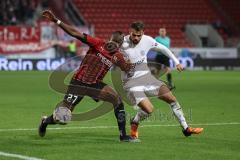 3. Liga; FC Ingolstadt 04 - FSV Zwickau; Zweikampf Kampf um den Ball Moussa Doumbouya (27, FCI) Ziegele Robin (4 FSV)