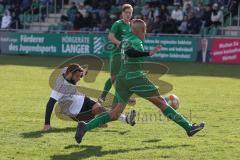 Fussball - Kreisliga - FC Gerolfing - SV Karlshuld - Christian Träsch Fc Gerolfing - Hope Agubuokwu grün Karlshuld - Foto: Meyer Jürgen