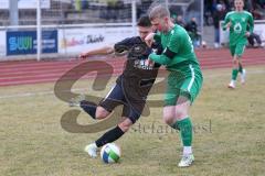 Bezirksliga - Saison 2024/25- TSV Gaimersheim - VFB Eichstätt II - Nico von Swiontek Brzezinski (Nr.17 - TSV Gaimersheim) - Markus Bittl grün Eichstätt - Foto: Meyer Jürgen