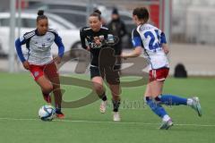 2. Bundesliga Frauen - Saison 2023/24 - FC Ingolstadt 04 Frauen - HSV Fr.1 - Paula Vidovic (Nr.11 - FCI) - Baum Lisa links HSV - Foto: Meyer Jürgen