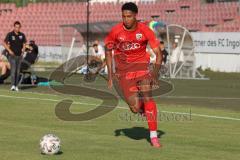 Bayernliga Süd - Saison 2022/2023 - FC Ingolstadt 04 -  TSV Dachau - Brei Sebastian weiss Dachau - Udogu David (Nr.2 - Fc Ingolstadt 04 II) - Foto: Meyer Jürgen