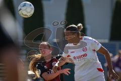 DFB—Pokal 1. Hauptrunde -  Saison 2026/27  - FC Ingolstadt 04 Frauen - 1. FSV Mainz 05 - Fähnrich Emilie rot FCI - Georgieva Marina weiss Mainz - Foto: Meyer Jürgen