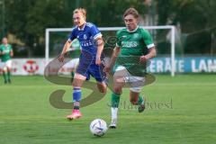 Kreisliga - Saison 2023/2024 - FC Gerolfing - TSV Ober/Unterhaunstadt - Timo Kraus grün Gerolfing - Nick Wagner
 blau Oberhaunstadt - Foto: Meyer Jürgen