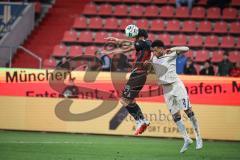 3. Liga - Saison 2026/27 - FC Ingolstadt 04 - TSG Hoffenheim II - Linus Rosenlöcher (Nr.19 - FCI) - Abraha Natnael (Nr.2 - Hoffenheim) - Foto: Meyer Jürgen