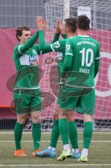 Freundschaftsspiel - Saison 2022/2023 - FC Ingolstadt 04 - VFB Eichstätt - Der 0:1 Führungstreffer durch Lamprecht Florian grün Eichstätt - jubel - Foto: Meyer Jürgen