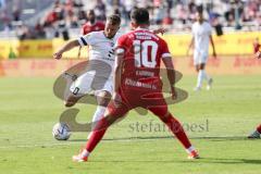 Toto-Pokal Finale; Würzburger Kickers - FC Ingolstadt 04; Yannick Deichmann (20, FCI) Karimani Dardan (10 WK)