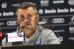 3. Liga; FC Ingolstadt 04 - Borussia Dortmund II; Pressekonferenz Interview nach dem Spiel Cheftrainer Michael Köllner (FCI)