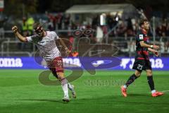 3. Liga; FC Viktoria Köln - FC Ingolstadt 04; Tor Jubel Treffer Yannick Deichmann (20, FCI) 0:1 Wolf Lucas (21 VK)