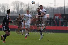 3. Liga - Saison 2023/24 - Testspiel - 1. FC Nürnberg - FC Ingolstadt 04 - Hübner Florian (#19 Nürnberg) - Jannik Mause (Nr.7 - FCI) - Foto: Meyer Jürgen