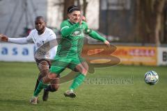 Bezirksliga - Saison 2025/26 - FC Gerolfing - SpVgg Altenerding - Anastasios Porfyriadis (Nr.27 - FC Gerolfing) - Ridwan Bello weiss Altenerding - Foto: Meyer Jürgen
