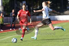 2023_10_22 - 2. Bundesliga - Saison 2023/24 - FC Ingolstadt 04 Frauen - FSV Gütersloh - Ivana Slipcevic (Nr.8 - FCI Frauen) - Wahle Edda weiss Gütersloh - Foto: Meyer Jürgen
