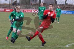 Testspiel - SV Manching - TSV Pöttmes - Rainer Meisinger (#19 Manching) trifft zum 3:2 Führungstreffer - jubel - - Ousseynou Tamba (#10 Manching) - Foto: Jürgen Meyer