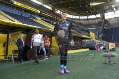 3. Fußball-Liga - Saison 2022/2023 - Borussia Dortmund II - FC Ingolstadt 04 - Torwart Markus  Ponath (Nr.40 - FCI) - vor dem Spiel  - Foto: Meyer Jürgen