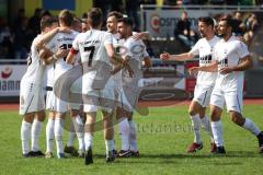 Kreisliga - Saison 2022/2023 - TSV Gaimersheim - FC Sandersdorf - Florian Ihring weiss Gaimersheim schiesst den 1:0 Führungstreffer - jubel - Foto: Meyer Jürgen