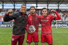 3. Liga; FC Ingolstadt 04 - SV Waldhof Mannheim; Sieg Jubel Freude 5:1, Torschützen Marcel Costly (22, FCI) (1 Tor) Yann Sturm (7, FCI) (3 Tore) Emre Gül (5, FCI) (1 Tor)