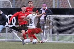 2023_10_28 - Bayernliga Nord - Saison 2023/24 - FC Ingolstadt 04 II - ASV Cham - Mario Götzendorfer (Nr.23 - FCI U21) - Björn Zempelin weiss Cham - Foto: Meyer Jürgen