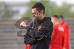 Bayernliga Süd - Saison 2021/2022 - FC Ingolstadt 04 II - VfB Hallbergmoos - Käs Alexander Trainer FCI - Foto: Meyer Jürgen