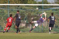 Kreisklasse - Saison 2025/26- TSV Etting - TSV Altmannstein-  - Daniel Weber rot Altmannstein  - Filip Festner Torwart Etting  - Foto: Meyer Jürgen