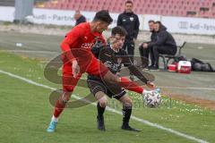 Bayernliga Süd - Saison 2021/2022 - FC Ingolstadt 04 II - TürkAugsburg - Arian Llugiq  (#5 FCI) rot - Foto: Meyer Jürgen