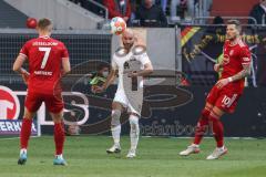 2.BL; Fortuna Düsseldorf - FC Ingolstadt 04; Nico Antonitsch (5, FCI) Hartherz Florian (7 DUS) Daniel Ginczek (10 DUS)