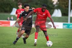 Kreisliga - Saison 2026/27- SV Zuchering - Türkisch SV Ingolstadt - Lukat Soysal schwarz Türkisch - Glenn Heicappell rot Zuchering - Foto: Meyer Jürgen