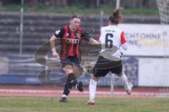 2. Bundesliga Frauen - Saison 2024/25 - FC Ingolstadt 04 Frauen - Eintracht Frankfurt II - Bauer Katharina (Nr.3 - FCI Frauen) - Specht Michaela weiss Frankfurt - Foto: Meyer Jürgen