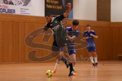 Hallenturnier Gaimersheim - Saison 2025/26 - TSV Gaimersheim - DJK Ingolstadt - Nicolae Nechita schwarz Gaimersheim - Vincent Amann blau DJK - Foto: Meyer Jürgen