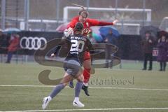 Bayernliga - Frauen - Saison 2022/2023 - FC Ingolstadt 04 II- TSV Schwaben Augsburg - Lea Spittka
 rot FCI - Emily Stockinger schwarz Augsburg - Foto: Meyer Jürgen