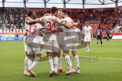 3. Liga; FC Ingolstadt 04 - SpVgg Unterhaching; Tor Jubel Treffer 3:0 Lukas Fröde (34, FCI) Ryan Malone (16, FCI) Felix Keidel (43, FCI) Simon Lorenz (32, FCI) Bryang Kayo (48, FCI)