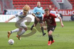 3. Liga - FC Ingolstadt 04 - Waldhof Mannheim - Stefan Kutschke (30, FCI) Verlaat Jesper (4 Mannheim) Zweikampf