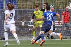 3. Liga; Testspiel; FC Ingolstadt 04 - TSV Rain/Lech; Torwart Maurice Dehler (46, FCI) Tim Civeja (8, FCI) Nikola Stevanovic (15, FCI)