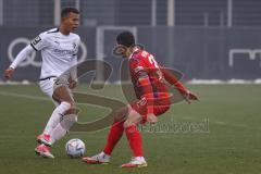 3. Liga; Testspiel, FC Ingolstadt 04 - 1. FC Heidenheim; Marcel Costly (22, FCI) Theuerkauf, Norman (30 HDH) Zweikampf Kampf um den Ball