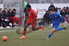 A-Junioren - Bundesliga Süd FC Ingolstadt 04 - TSG 1899 Hoffenheim - Michael Udebuluzor (Nr.9 - FCI A-Junioren) - Gebauer Leon blau Hoffenheim -  Foto: Meyer Jürgen