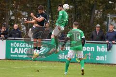2023_10_21 - Kreisliga - Saison 2023/24 - FC Gerolfing - FC Fatih Ingolstadt - Christian Träsch grün Gerolfing - Ugur Genc schwarz Fatih - Foto: Meyer Jürgen