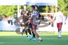 Toto Pokal; TSV Landsberg - FC Ingolstadt 04; Zweikampf Kampf um den Ball Marcel Costly (22, FCI) 5 Fippl, Jannik